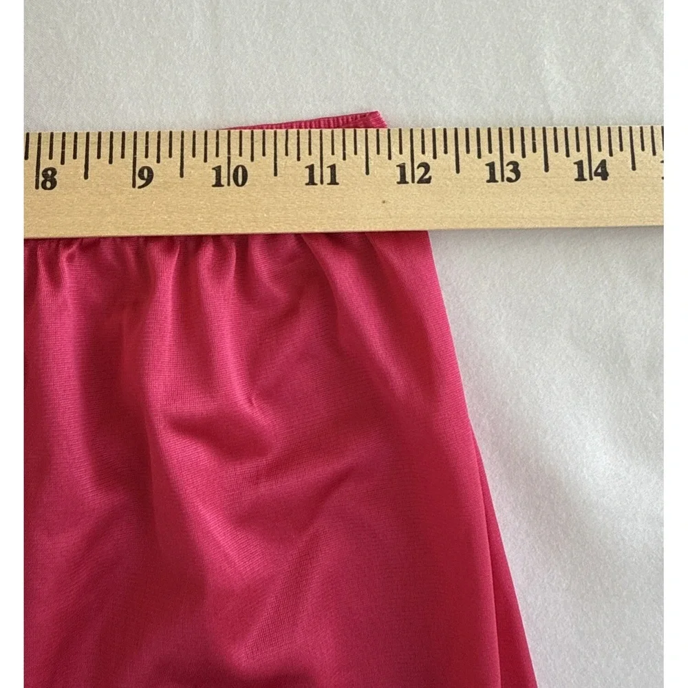 Vintage VANITY FAIR‎ Fuchsia Vibrant Red Hot Pink Lounge Set Pajamas Sz Small